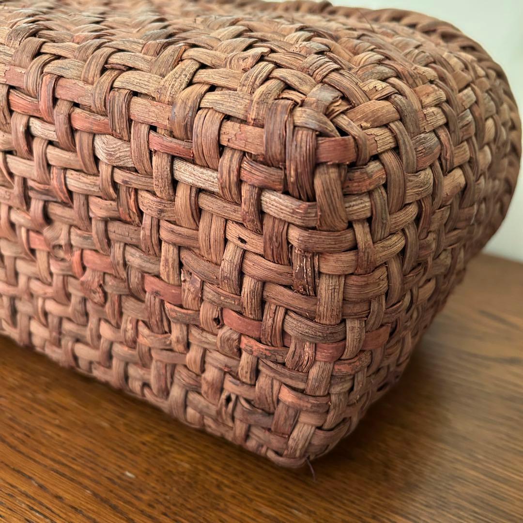 国産山葡萄のかごバッグ＊横長＊網代編み