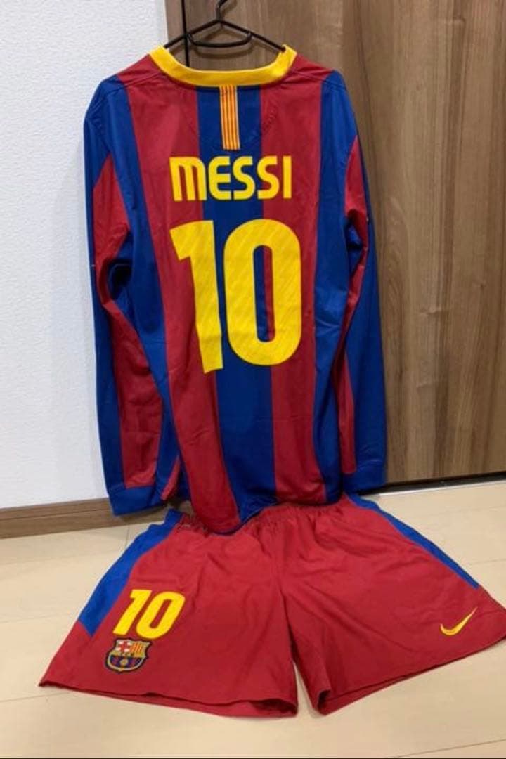 メッシ10 バルセロナ 10-11 長袖 オーセン 上下セット 正規品 美品