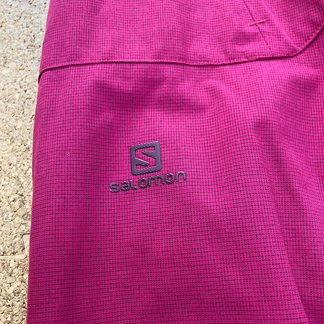【美品】サロモン salomon スキーパンツ スキーウェア Mレディース紫