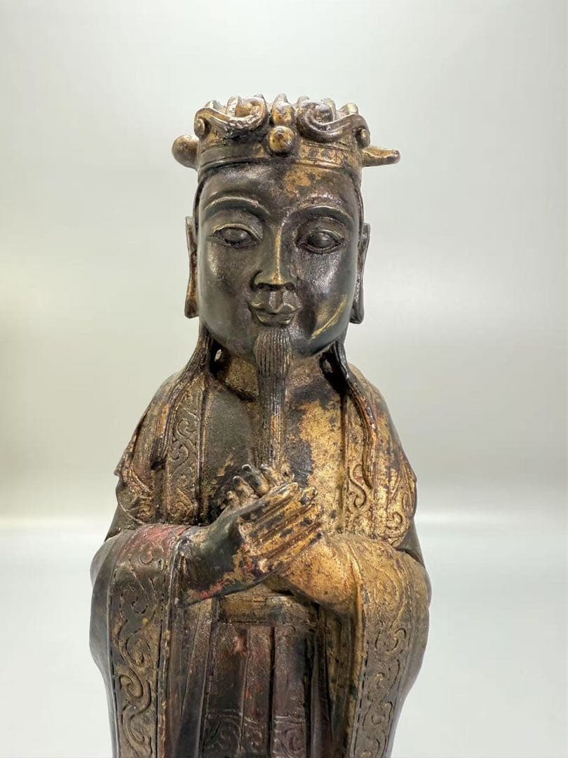 中国 古銅 人物 置物 骨董品 古美術