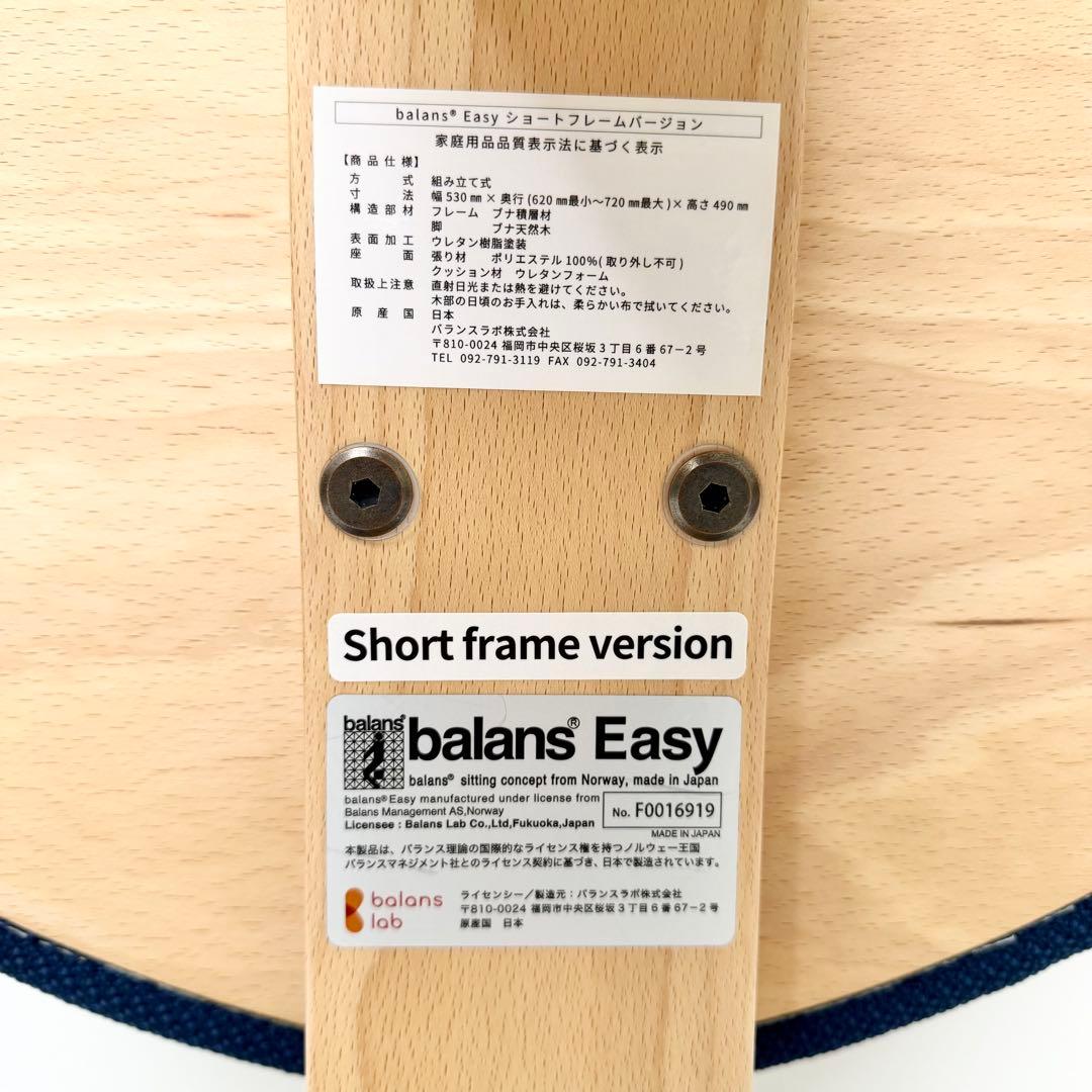 未使用級 balans lab バランスイージー ショートフレーム カバー付き