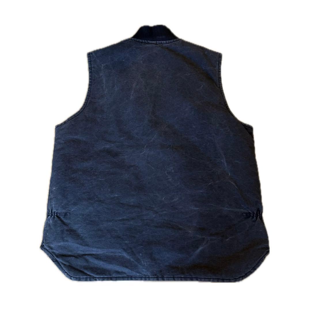 カーハート Carhartt ジップ アップ 裏地 キルティング ベスト 90s