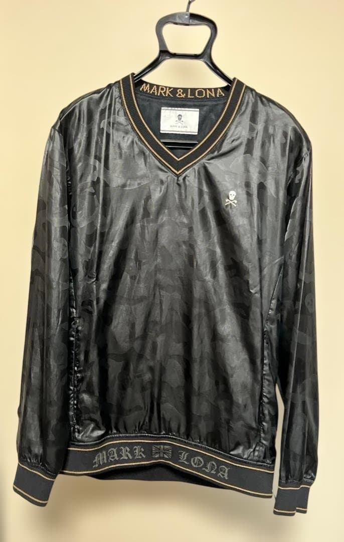 MARK & LONA マーク＆ロナ スカルカモ 迷彩 Vネック ジャンパー L