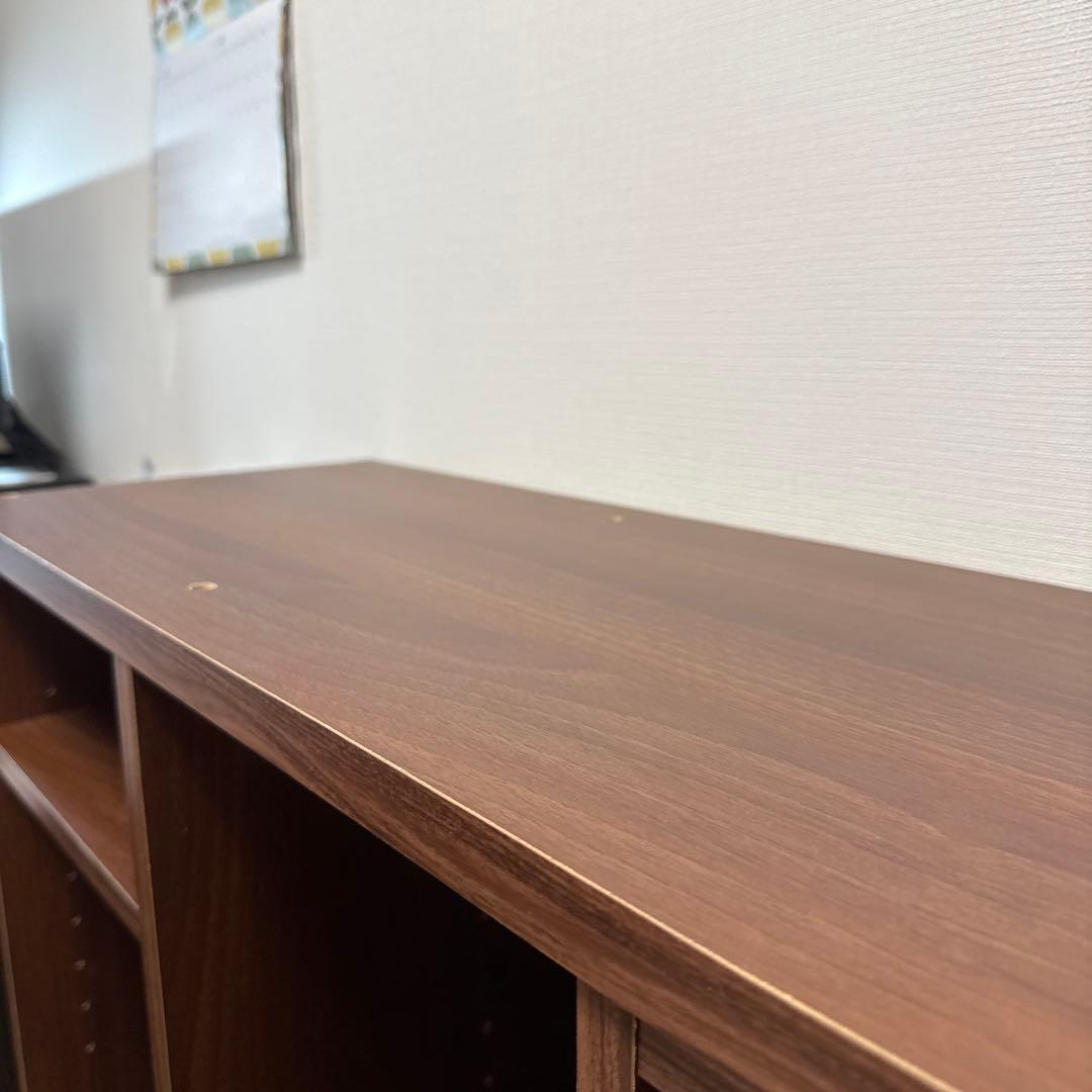 子*ず様 本棚　可動棚　ウォルナット　アイリスオーヤマ