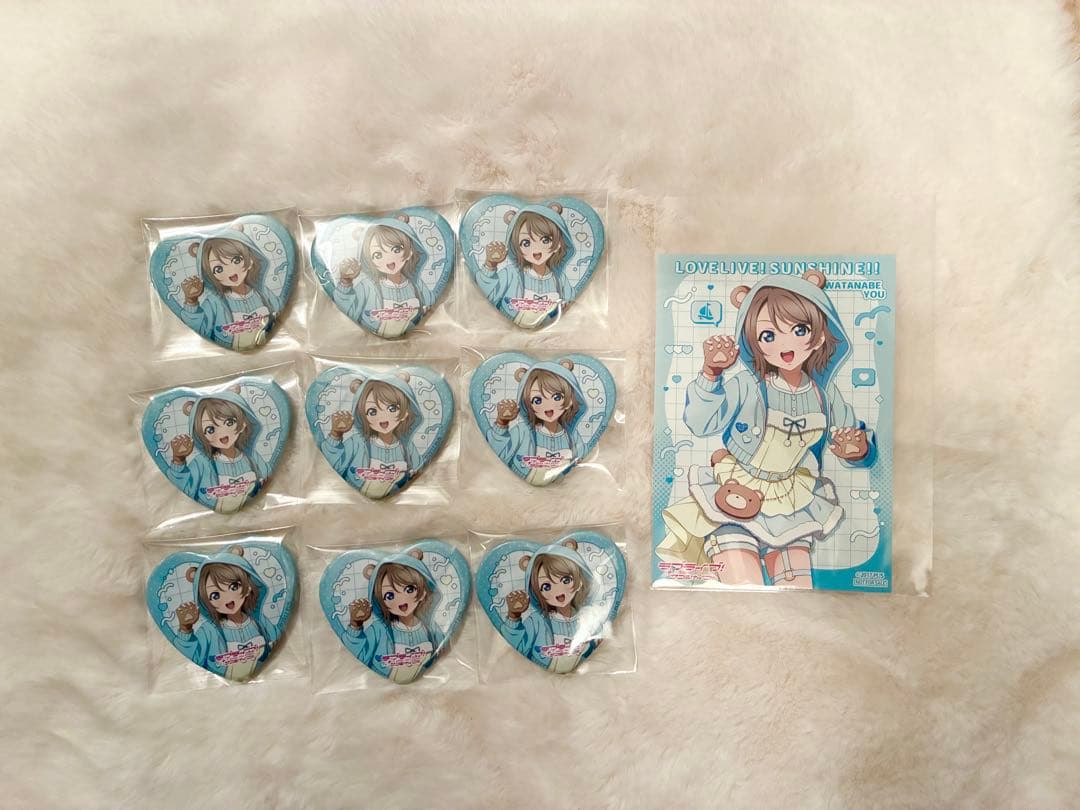 渡辺曜　ソフマップ　アニメガ　ハート缶バッジ