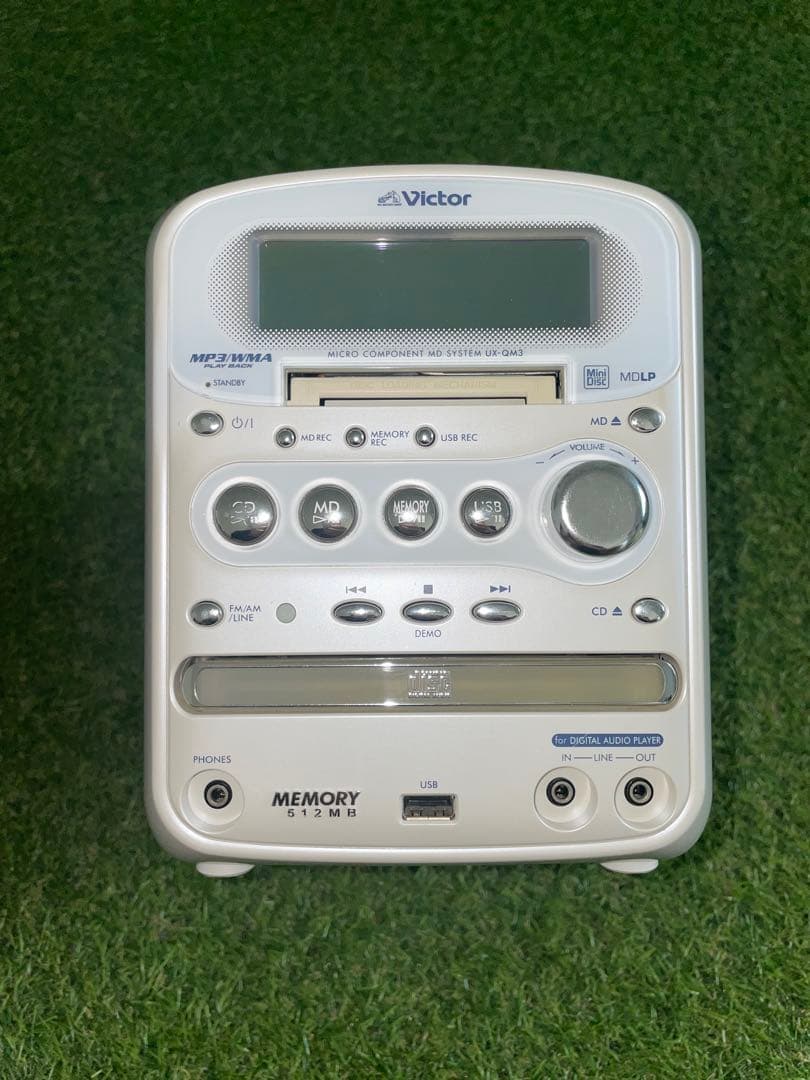 【美品】Victor UX-QM3 MD/CD/USB対応 ミニコンポ08年製