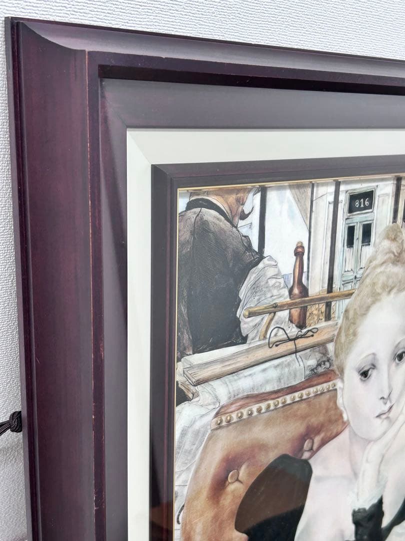 藤田嗣治 レオナール・フジタ カフェ 複製画