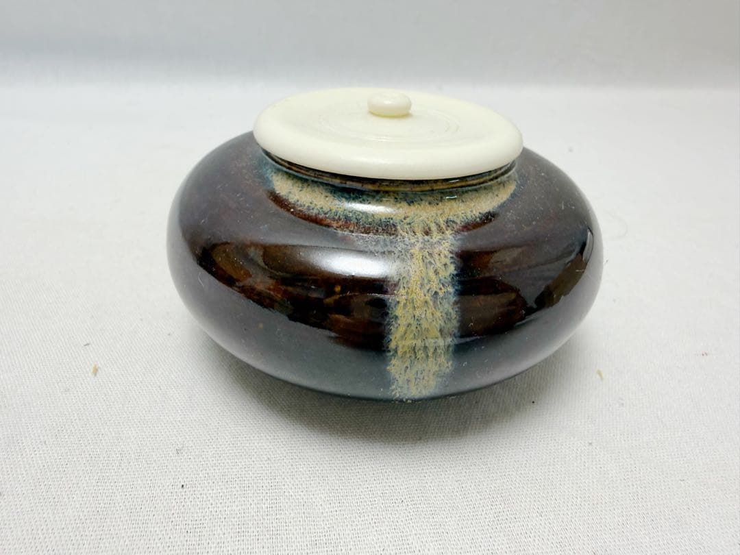 ほぼ未使用 茶道具 桐木地 茶通箱 木製 金彩蒔絵棗 大津袋 茶入 仕覆付 元箱