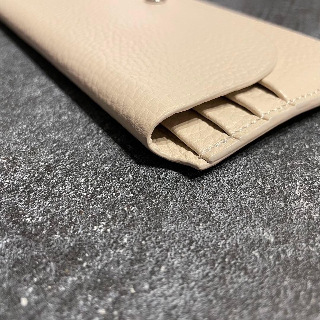 早い者勝ち　韓国　バインダー　貯金　長財布　薄い財布　アイボリー　ホワイト