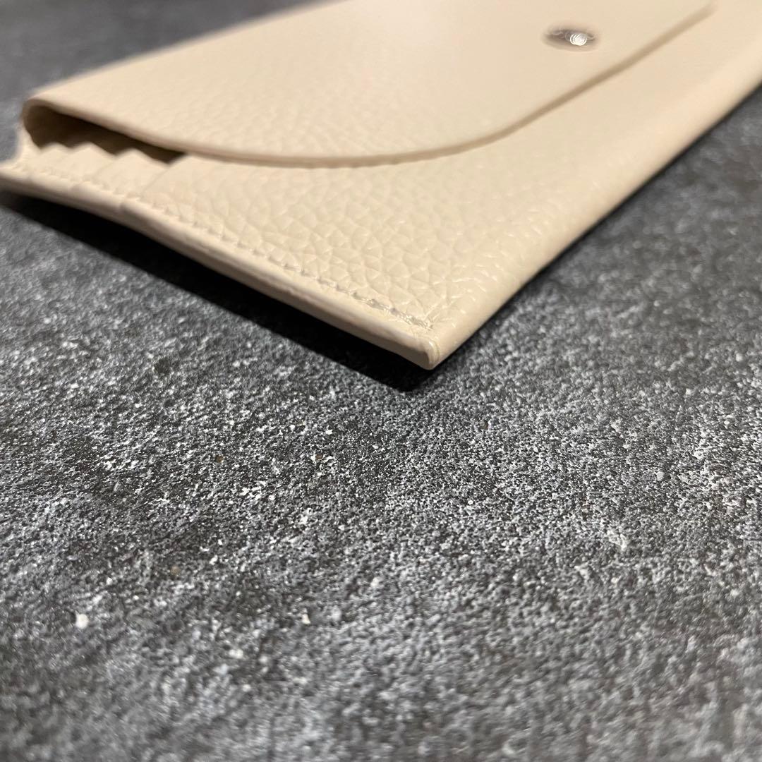 早い者勝ち　韓国　バインダー　貯金　長財布　薄い財布　アイボリー　ホワイト