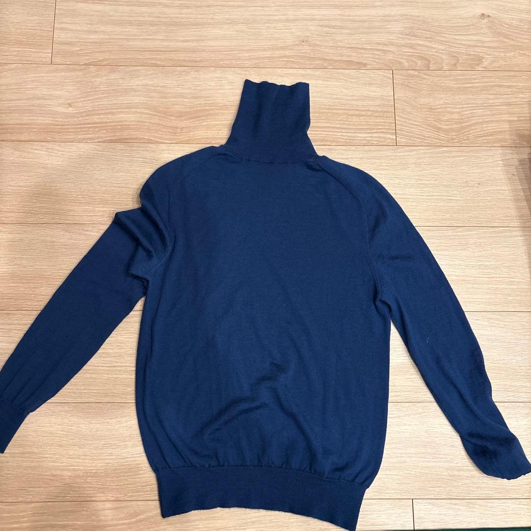 s*h様 Cruciani ネイビー タートルネック サイズ46カシミアシルクク