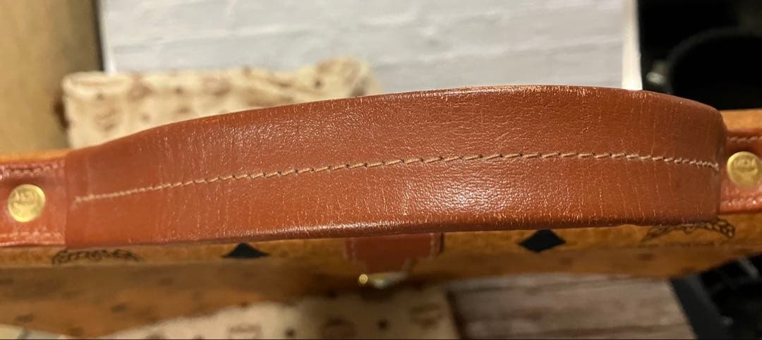 超メルカリ市❗️ MCM ビジネスバッグ ブラウンレザー