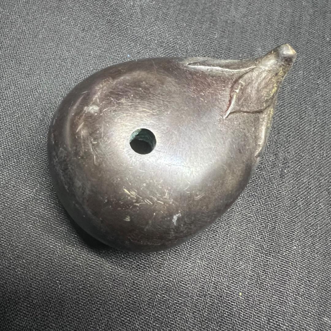 〇Ea右1034 水滴 すいてき 書道 真鍮 ナス