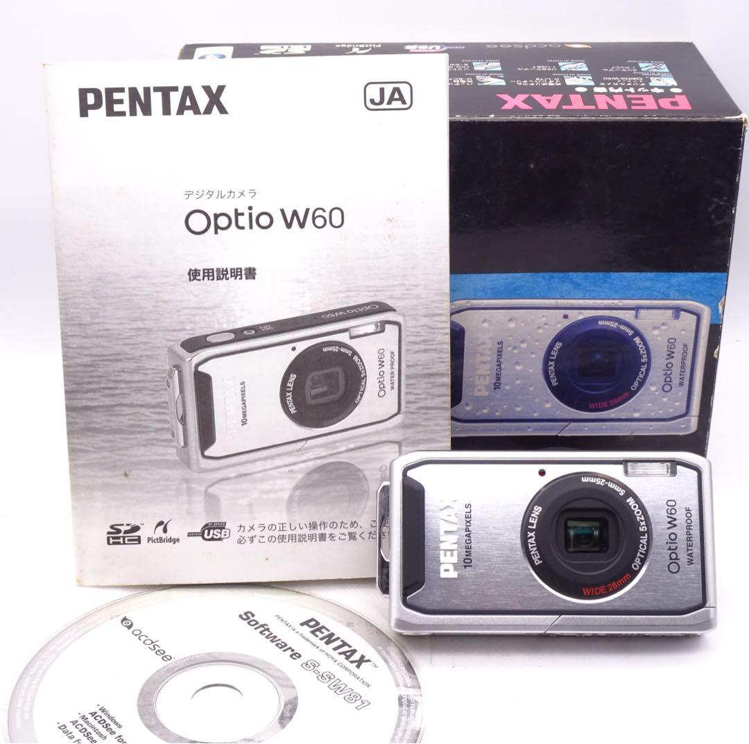 【動作確認済】 PENTAX Optio W60 オールドコンデジ
