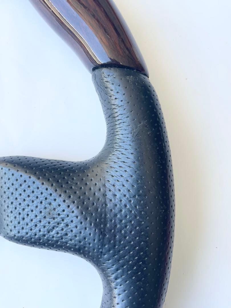 【廃盤モデル】希少　MOMO ステアリング　ファイター　ウッドレザーコンビ　モモ