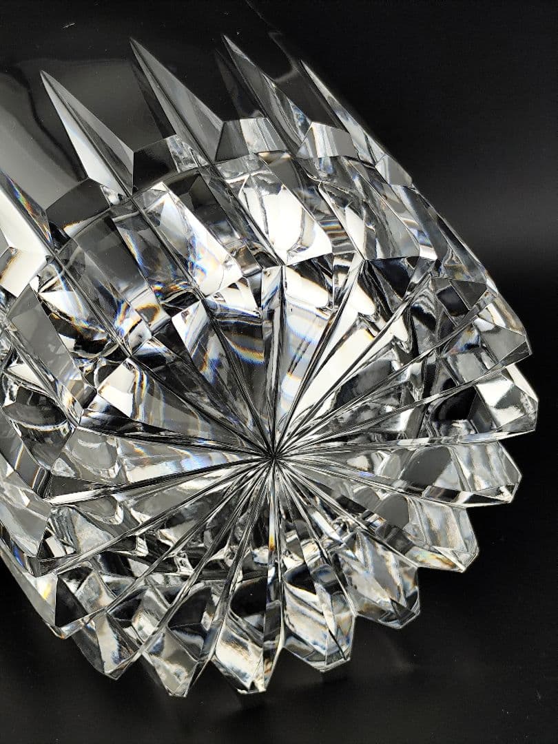 【超希少】佐々文夫 HOYA 最高級クリスタル アイスペール 共箱付 切子