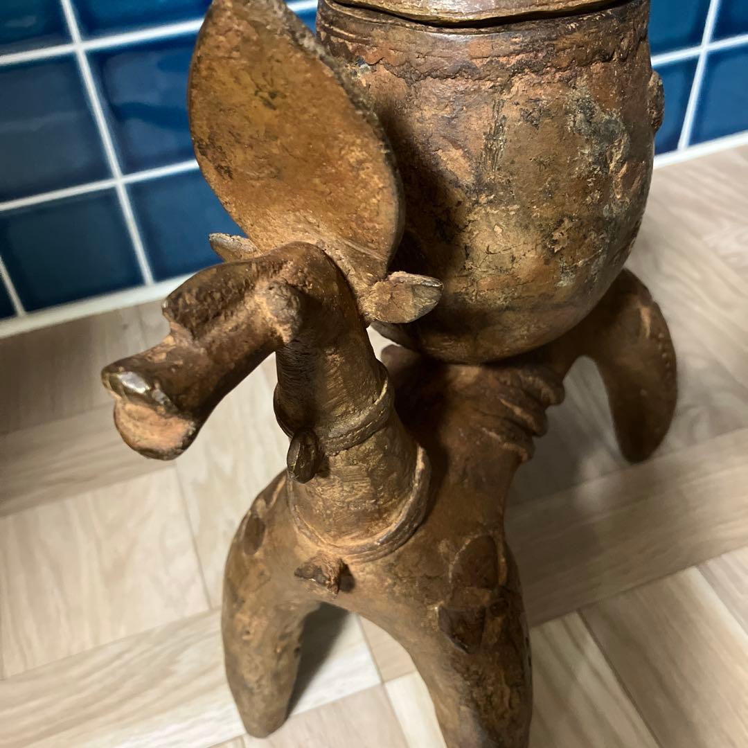 マリ共和国　ドゴン族　金属製オブジェ