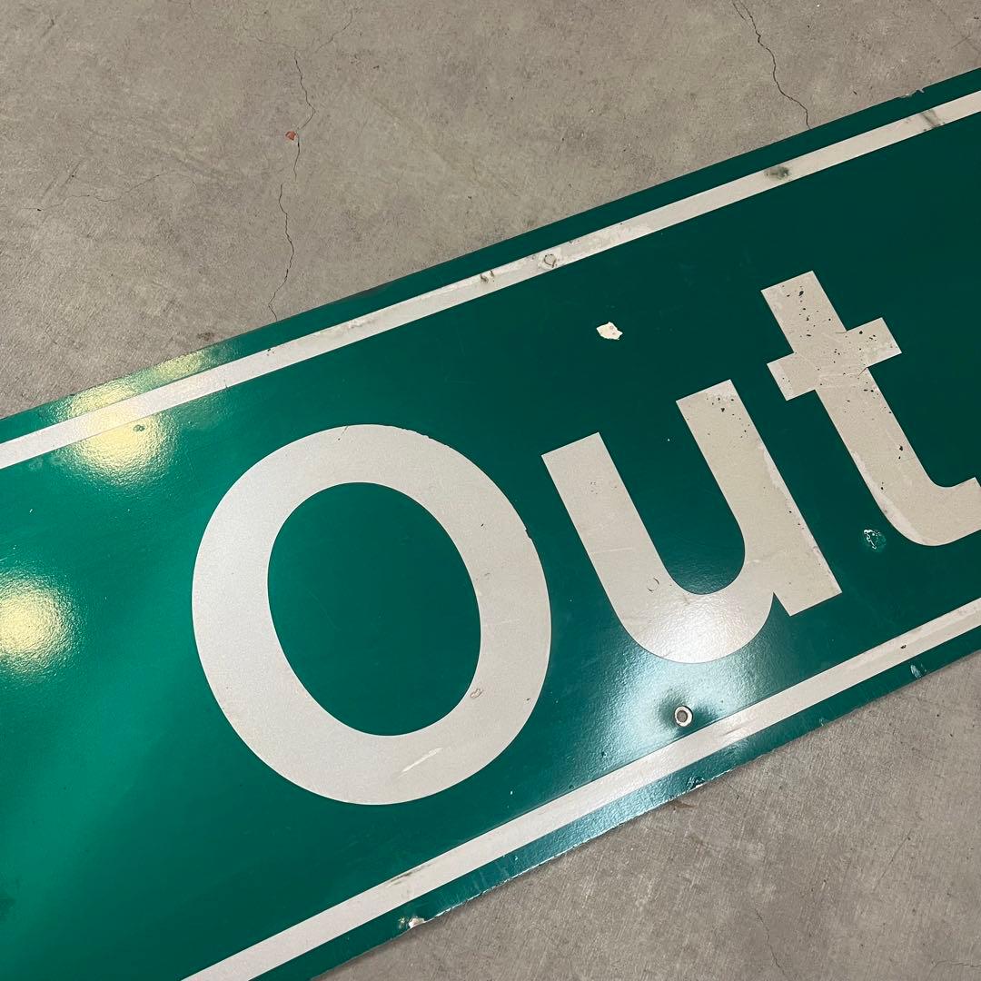 Out ロードサイン アメリカ ビンテージ ガレージ ディスプレイ