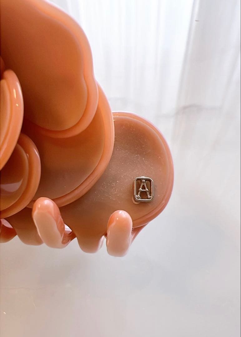 極美品 アレクサンドルドゥパリ カメリア ピンク ヘアクリップ