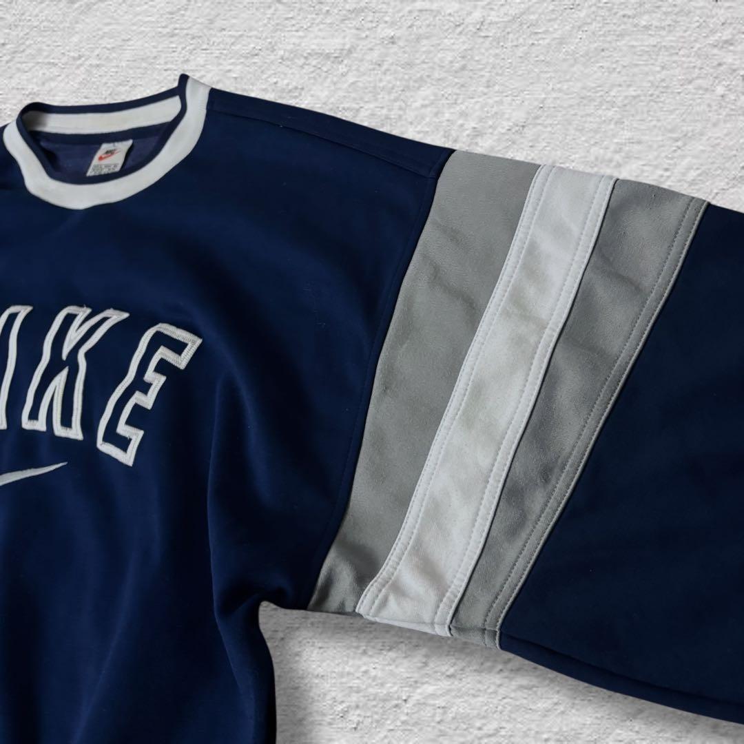 ron0716 nikeナイキスウェット90s刺繍ビッグロゴvintage