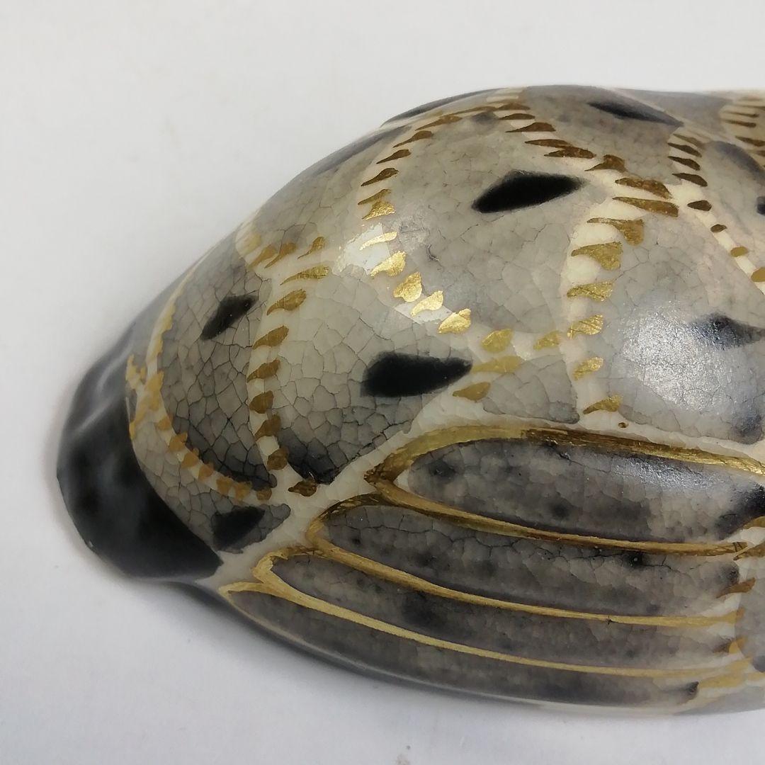 Ｗ９８　香合　『仁清写　鶴』『平安　手塚桐鳳 造』　共箱　茶道具