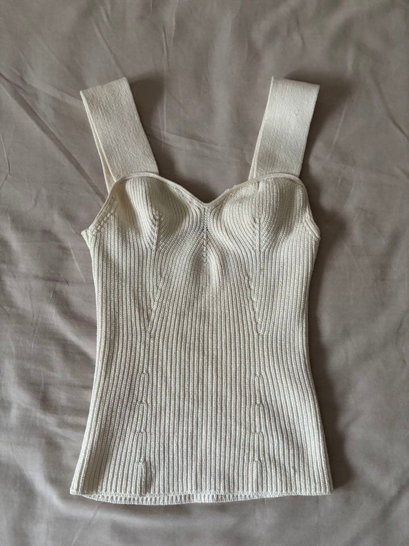 the row ニットキャミソール