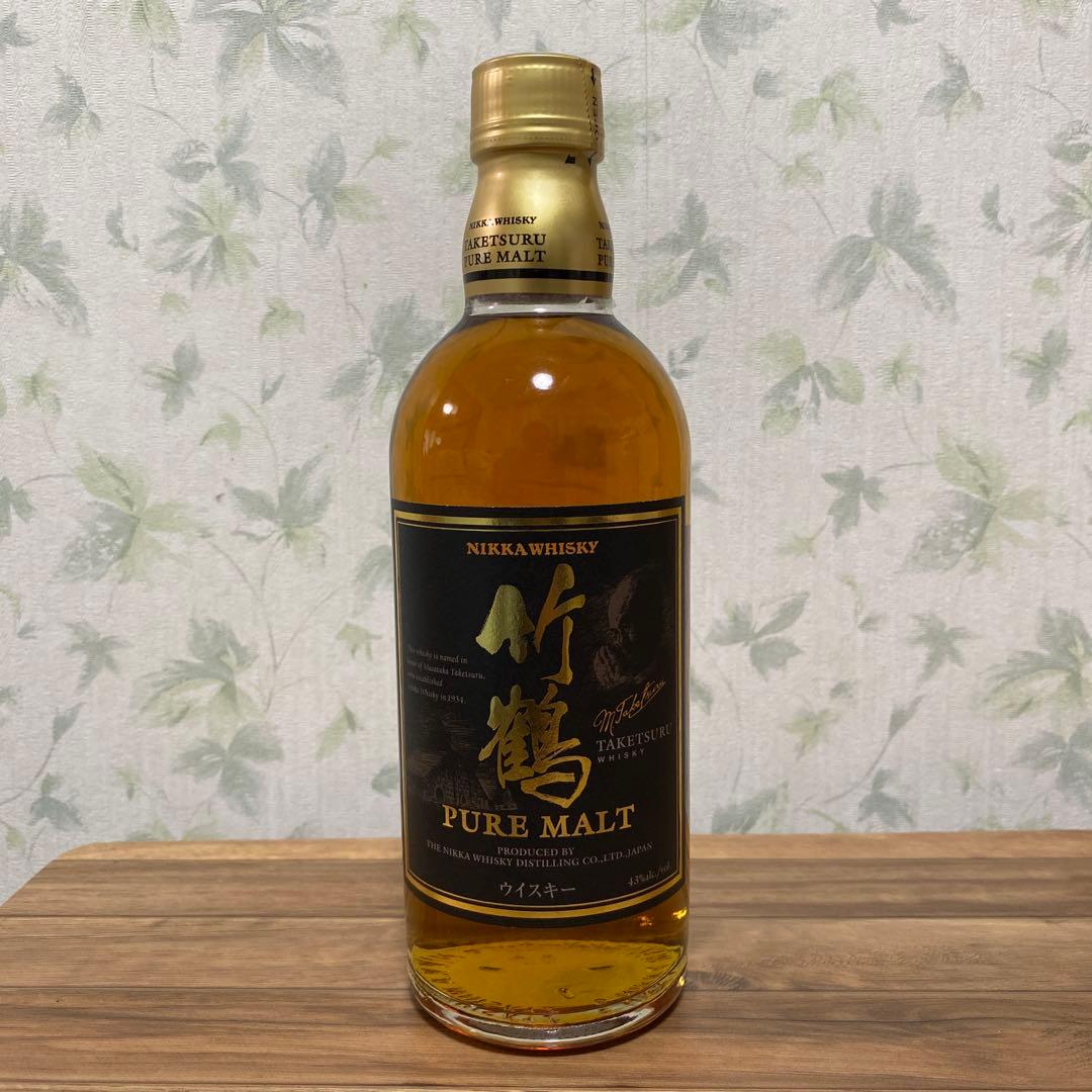 た*る様 NIKKA 竹鶴 ピュアモルト 黒ラベル 500ml 43%　※終売旧