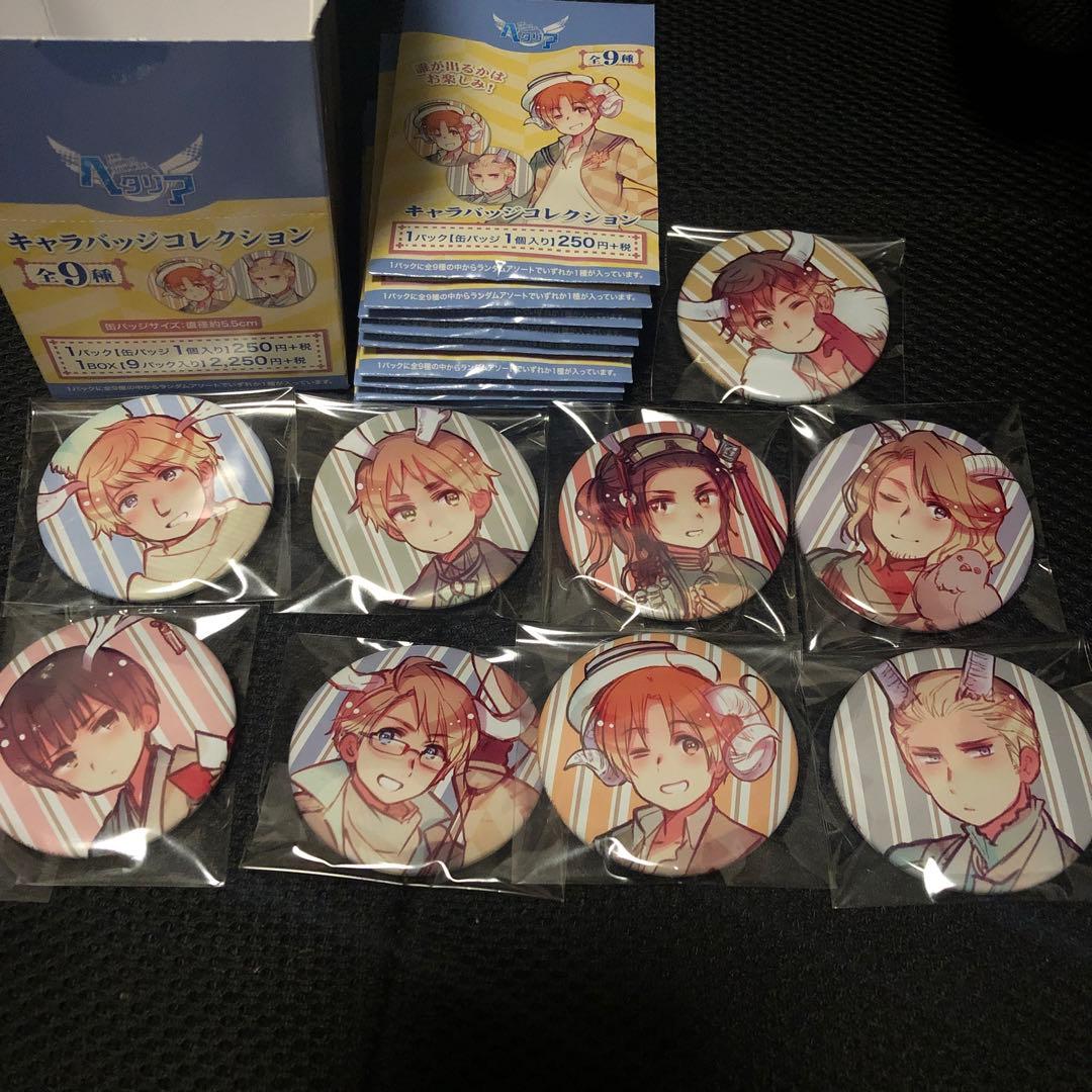 ヘタリア　缶バッジ　フェスティヴィータ　全9種セット