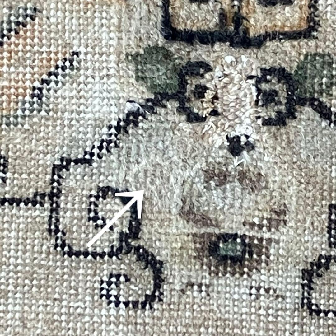 シノワズリ✳︎109×200ロイヤルミルクティー　グリーン　トルコヴィンテージラグ