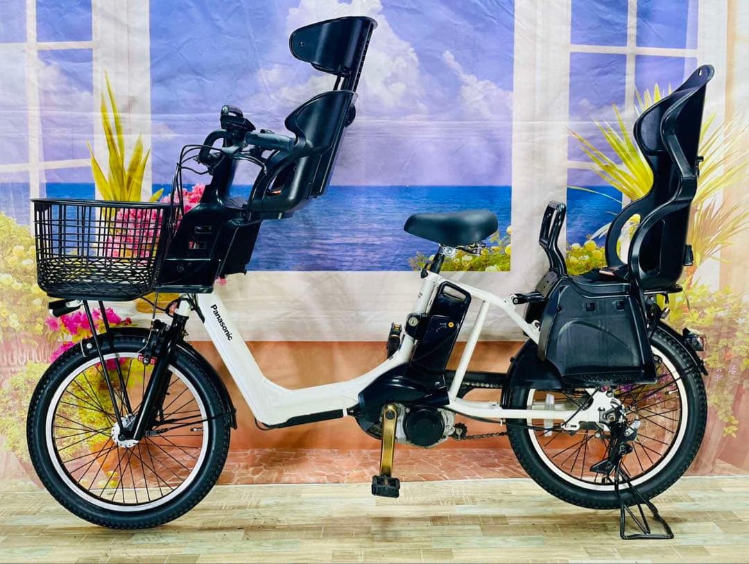 ギュットアニーズ⭐️13AH！パナソニック子供乗せ電動アシスト自転車Y2884