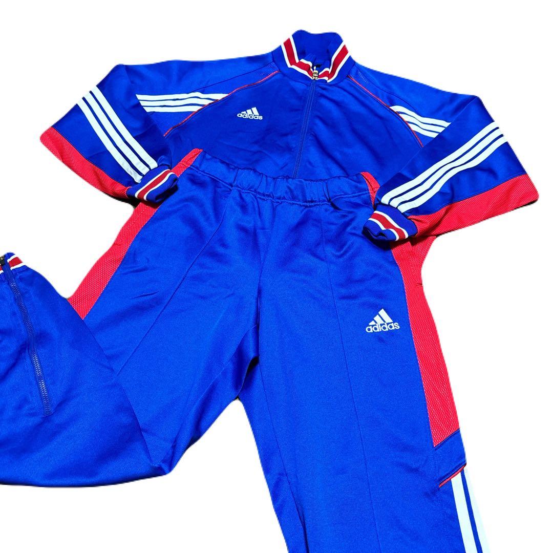 【セットアップ】アディダス ジャケット パンツ 上下セット ヴィンテージ ブルー