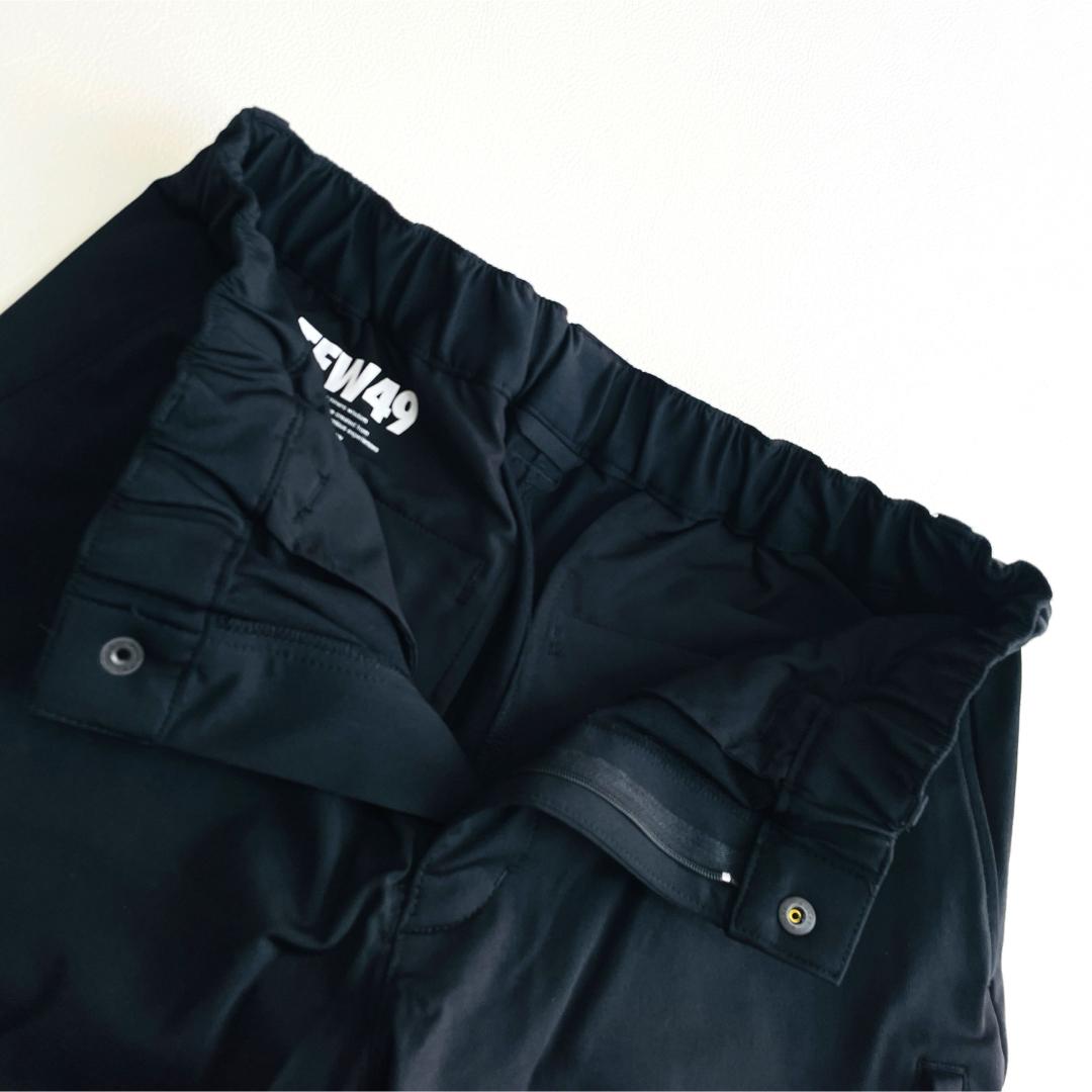 6738【美品】TFW49 アンクルカーゴパンツ　22AW ブラック ゴルフ