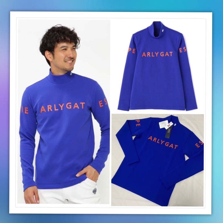 サイズ❺パーリーゲイツ☆ゼブラメッシュダンボール長袖カットソー☆新品