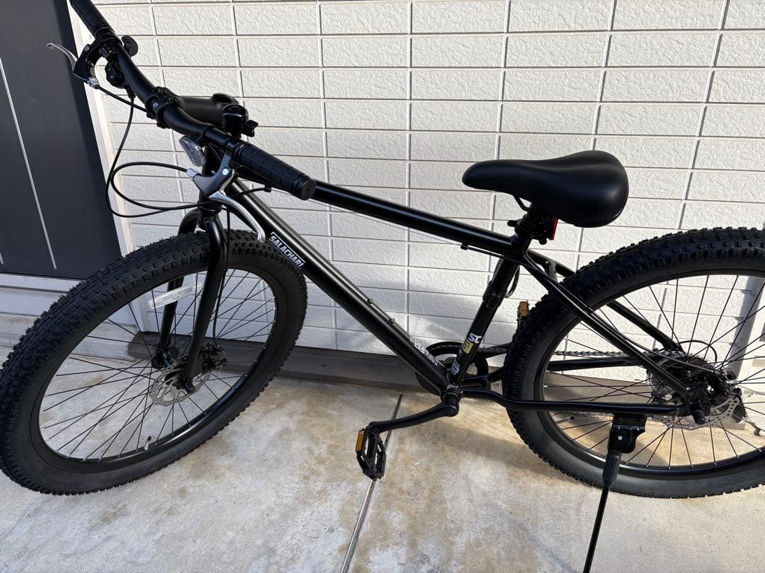 クロスバイク ブラック スチールフレーム
