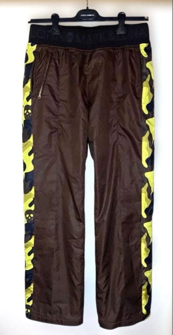 MARK＆LONA マークアンドロナ ナイロン　裏起毛　ブラウン Mサイズ