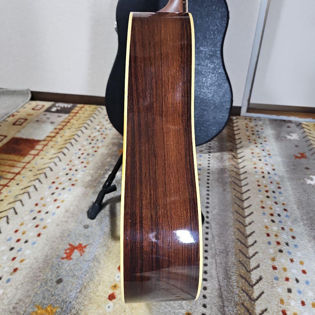 Aria.DreadnoughtAD-50トップ、バック単板! ハードケース付き