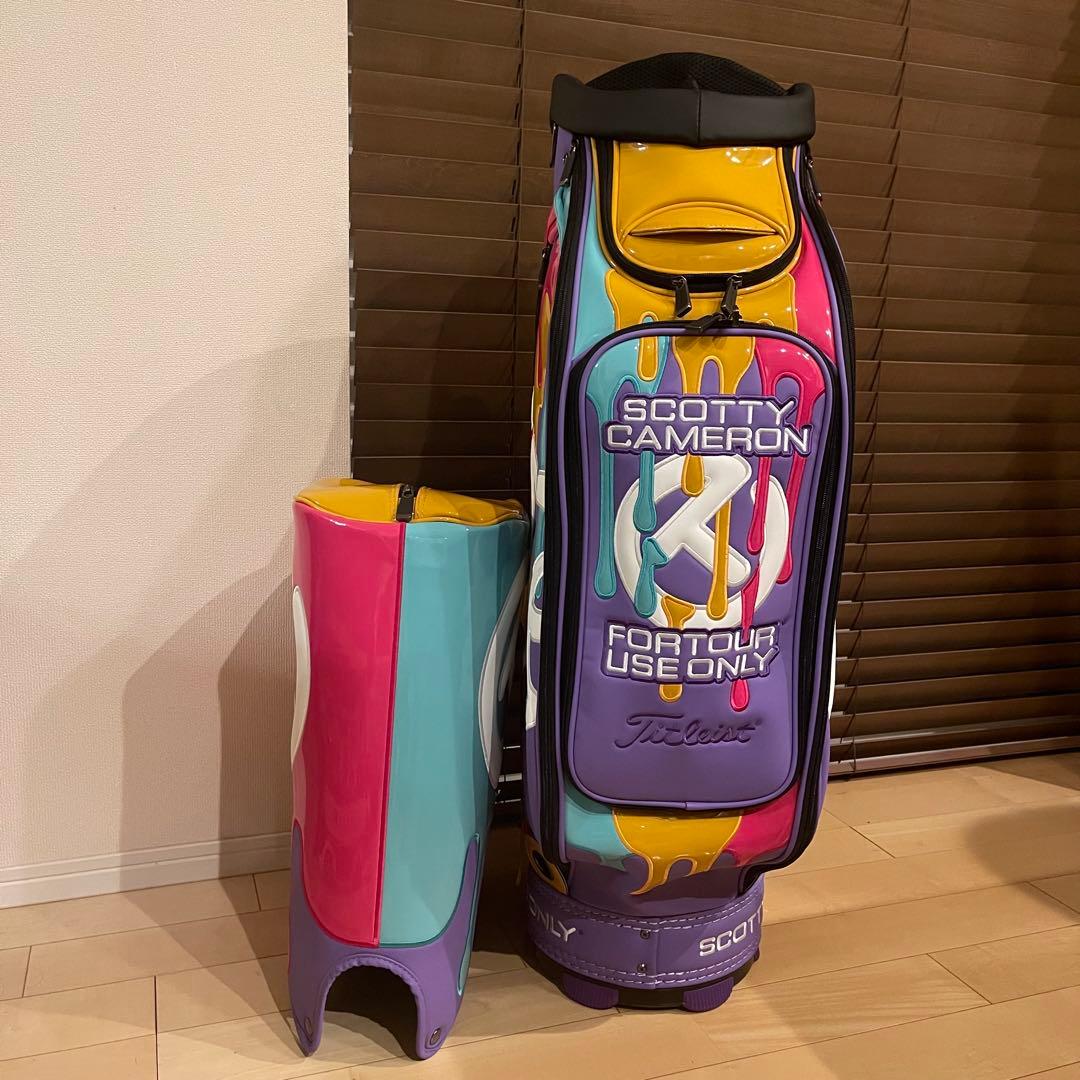 Titleist SCOTTY CAMERON キャメロン キャディバッグ 紫赤