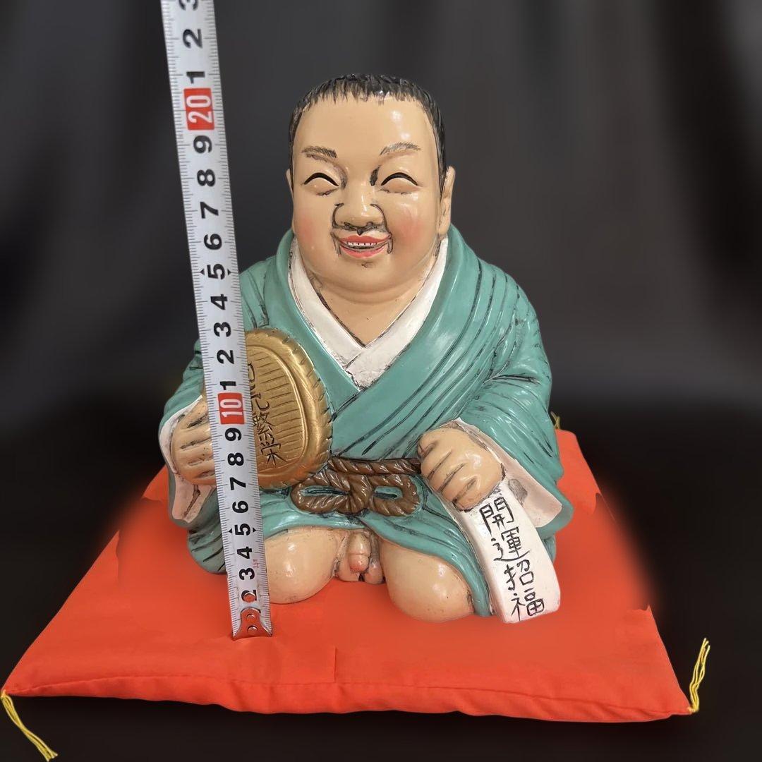 仙台四郎　置物　陶器　オブジェ　縁起物　福の神　招福