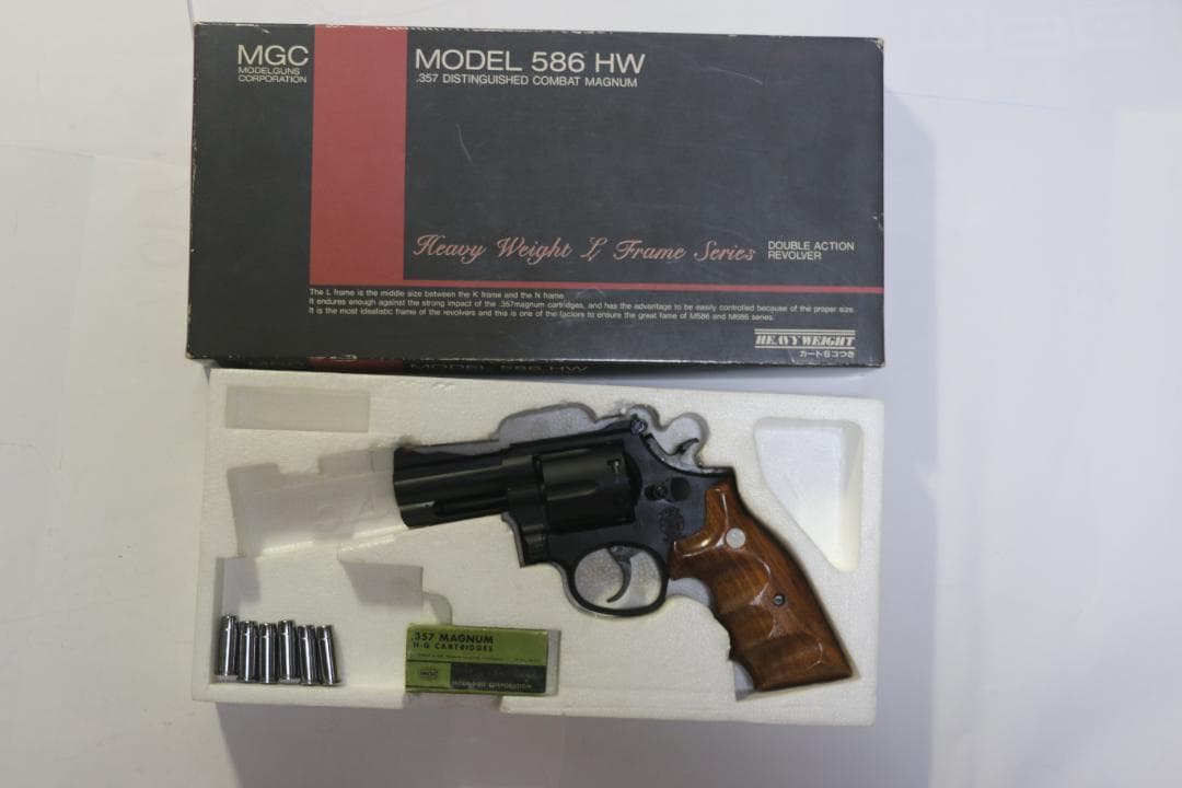 桜餅　MGC　HW樹脂製モデルガン S＆WＭ５８６ＨＷ未発火 SPG合法品