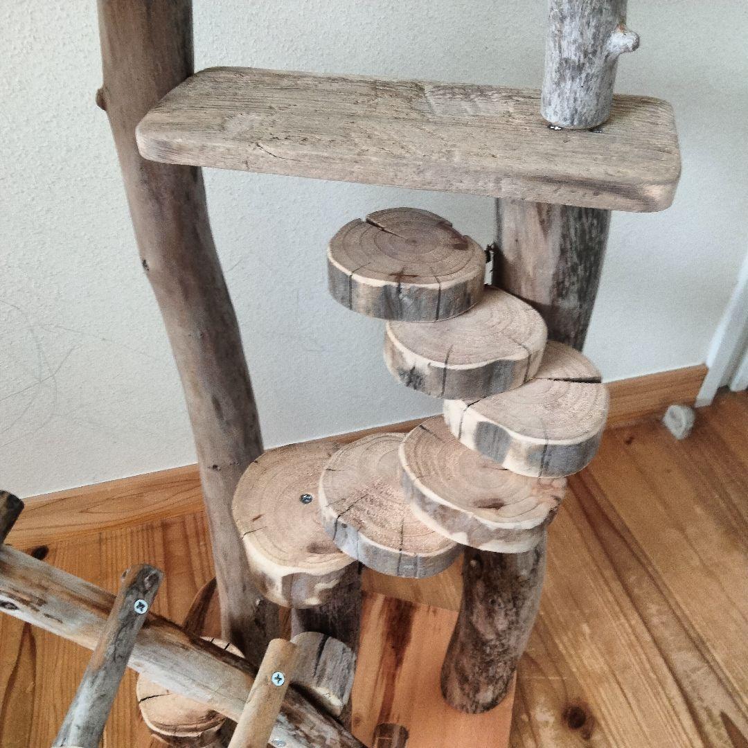 バードアスレチックジム大型 ㊺ 天然木 自然木 流木 インコ おもちゃ