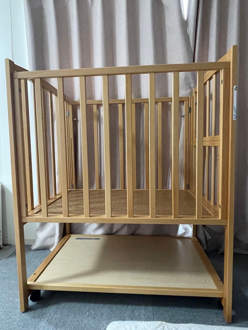 ヤマサキ　ツーオープン　布団60×90センチ用　ミニベビーベッド