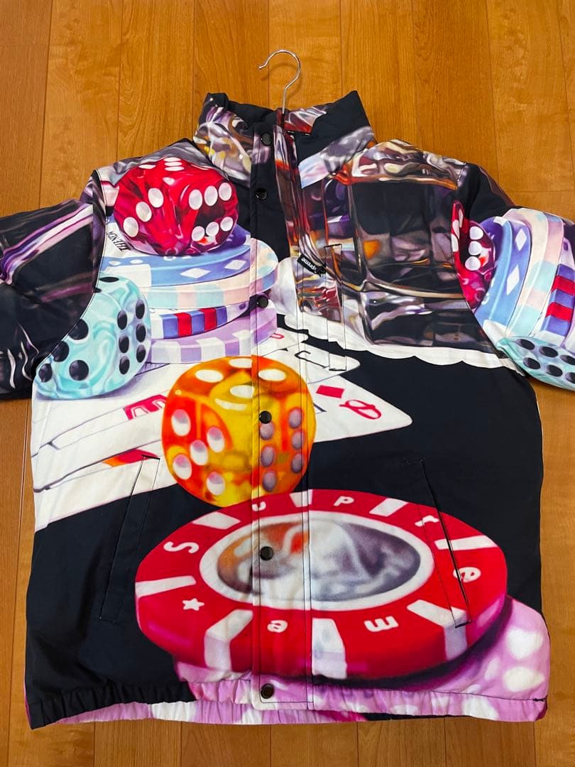 supreme カジノ グラッフィック ダウンジャケット シュプリーム M