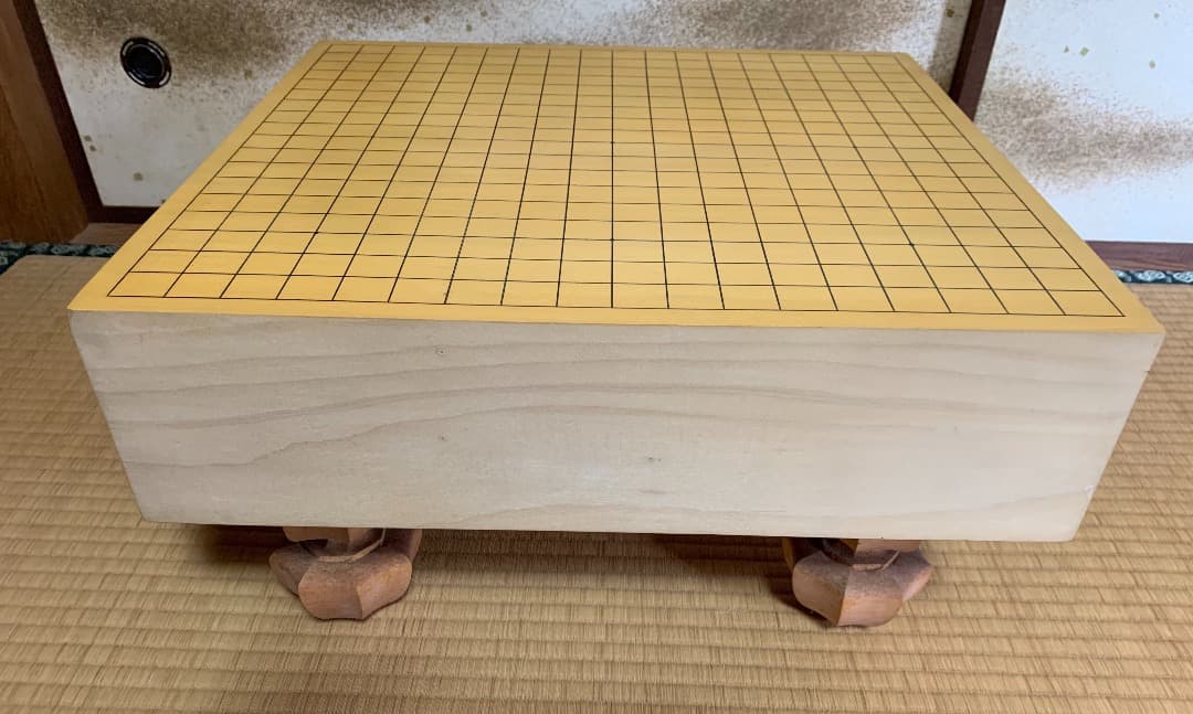 【国産】　イチョウ　５寸碁盤