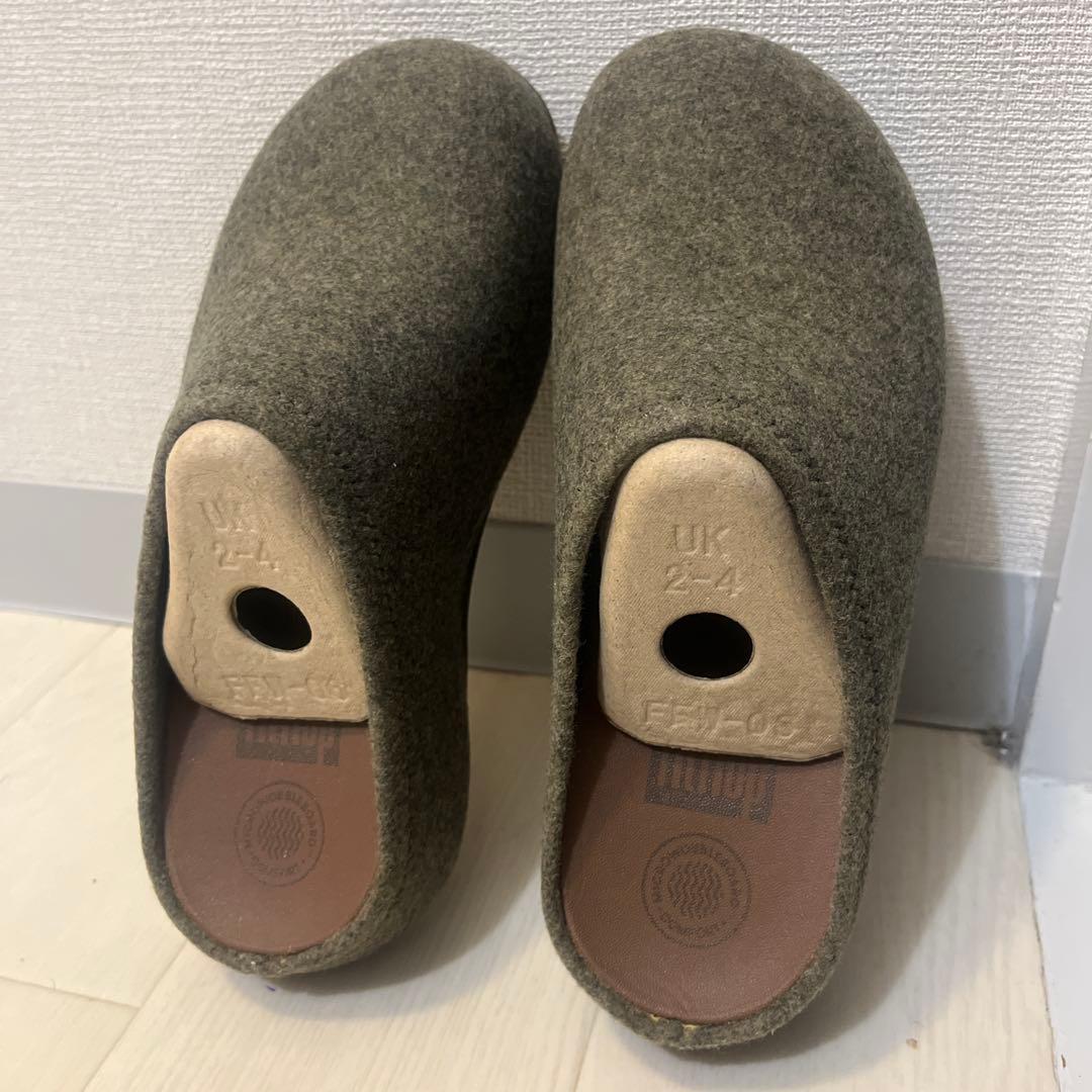 フィットフロップ　シャビフェルト　カーキ23cm