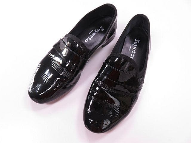 mari！レペット　ローファー　マイケル　エナメル　黒　靴　23.5cm