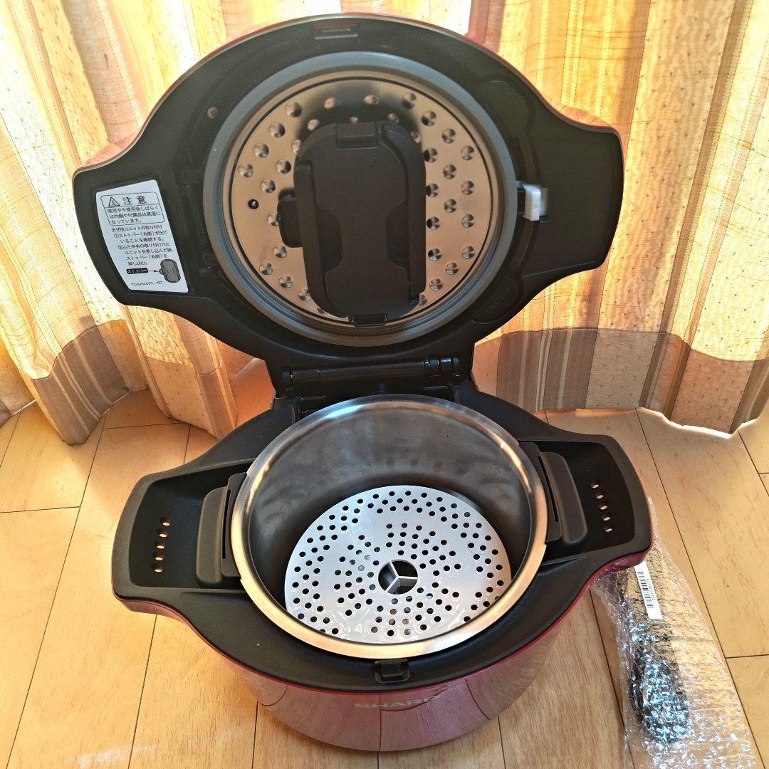 SHARP HEALSIO ホットクック KN-HT16E-R 赤