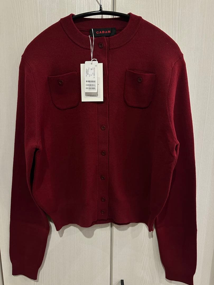 む*ん様 CABaN コットンカシミヤクルーネックカーディガン　39 新品