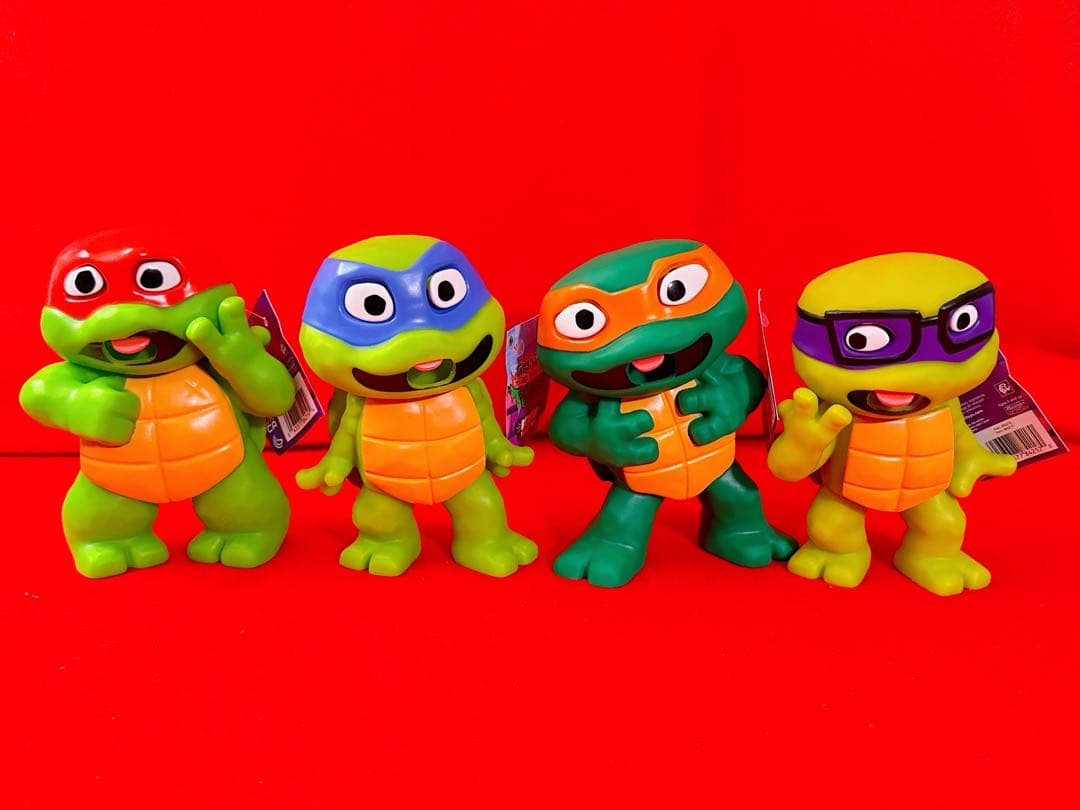 タートルズ ミュータントパニック げっぷ版 ソフビ フィギュア セット