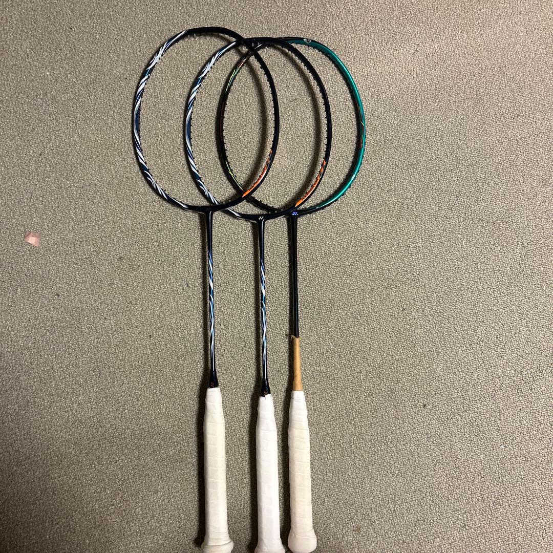 バドミントンラケット ジャンク品3本セット