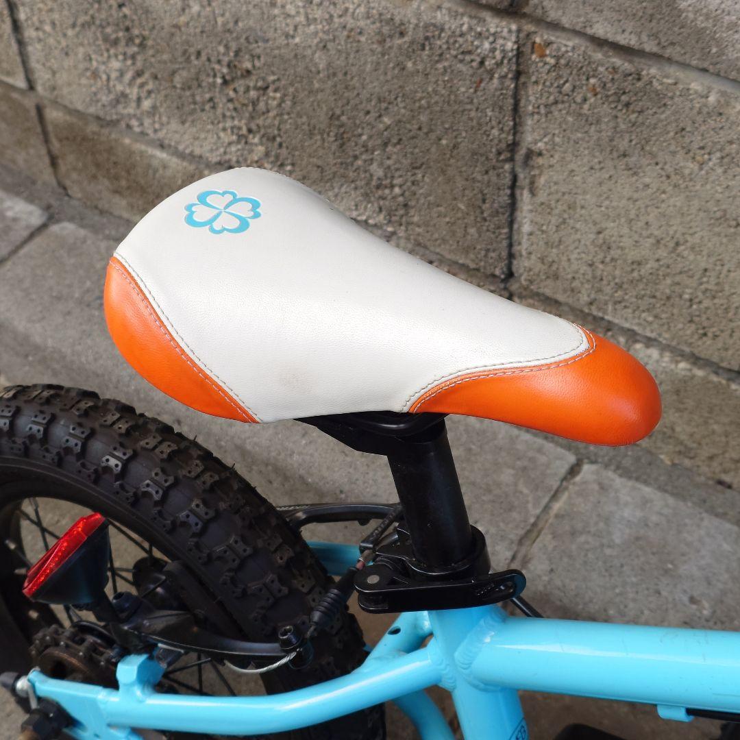 【手渡し　東京都】ヨツバサイクル　12インチ　ブルー